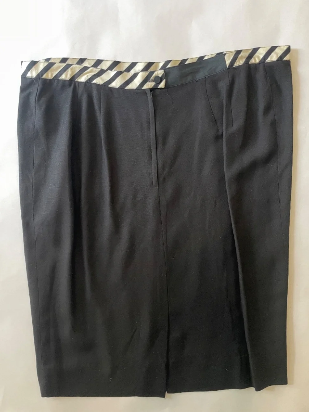 Vintage Christian Dior Blazer Skirt Suit Set Size 16 Black Zebra Stripe, 80s 90s